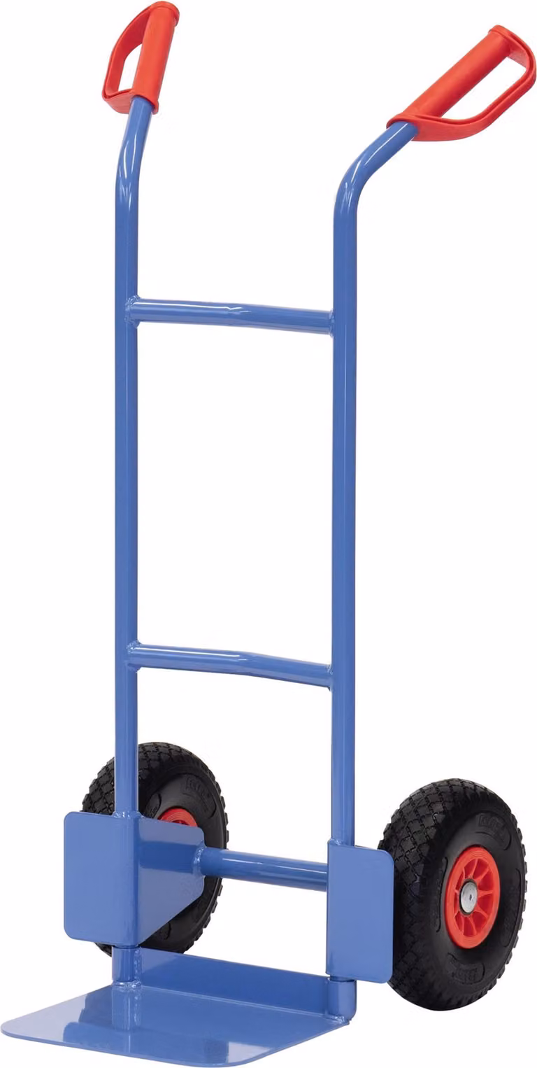 Carrello in acciaio tubolare Fetra Altezza 1150 mm Benna 250x320 mm Pneumatici in poliuretano
