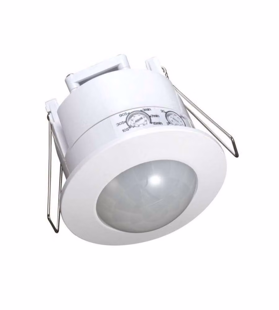 Sensore di Movimento a Infrarossi 360° Montaggio a Incasso (Max 1200W) IP20
