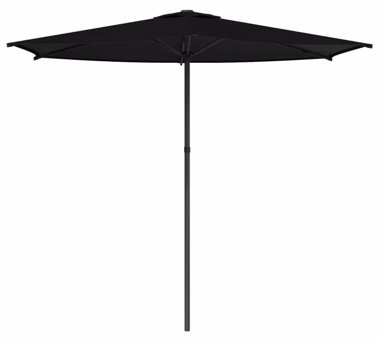 Ombrello da giardino 270 x 270 cm Poliestere Rettangolare Nero