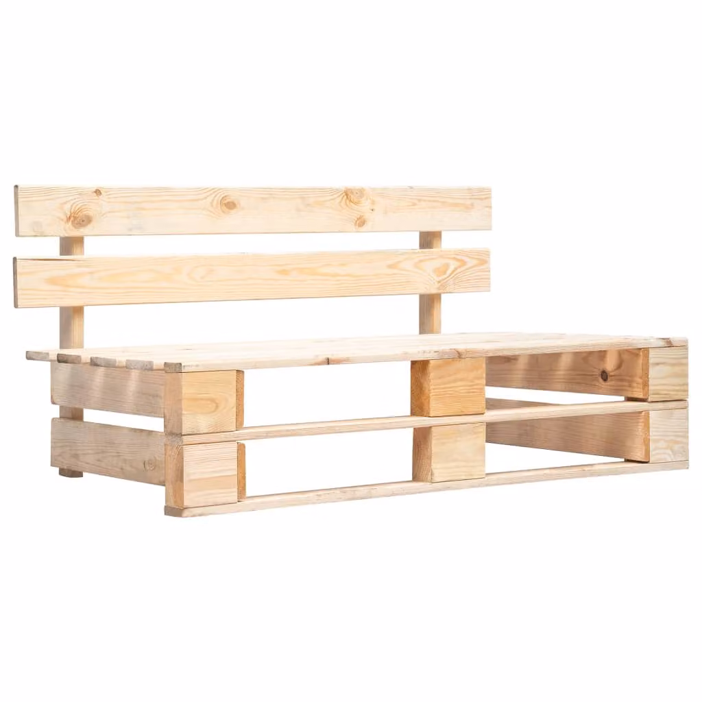 The Living Store Panca da giardino in pallet di legno