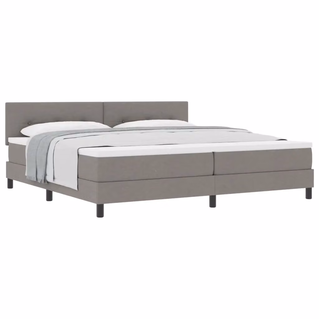 Letto Ibrido con Testiera Talpa vidaXL in Tessuto Beige o Grigio L/P/H: 200 x 200 x 280 cm – 2