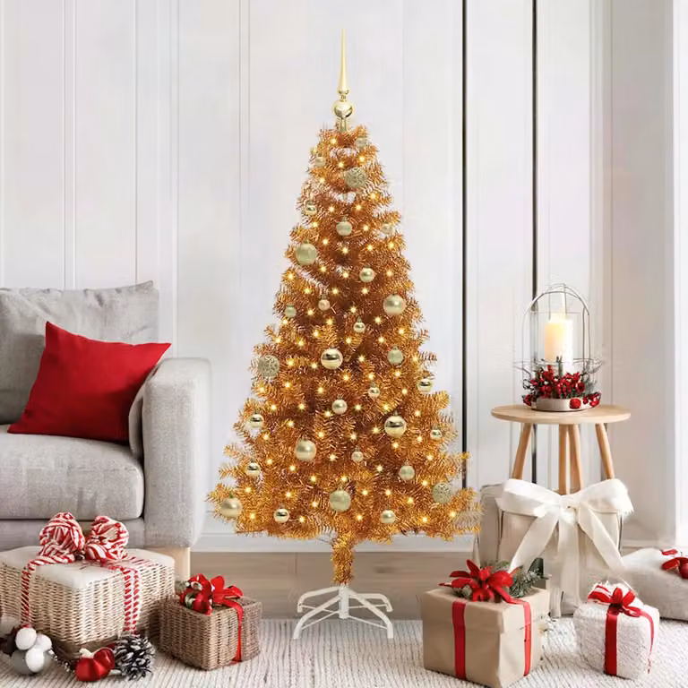 vidaXL Albero di Natale Oro 150 cm PET