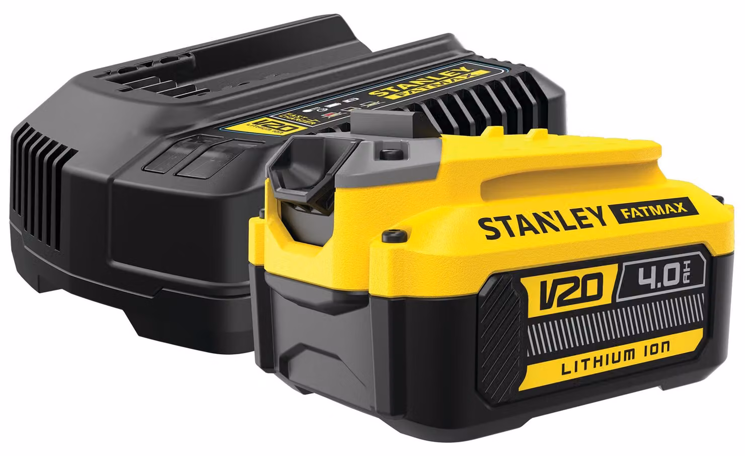 Stanley Fatmax Akku-Ladeger. 18V V20 2A,1x4,0Ah Akku