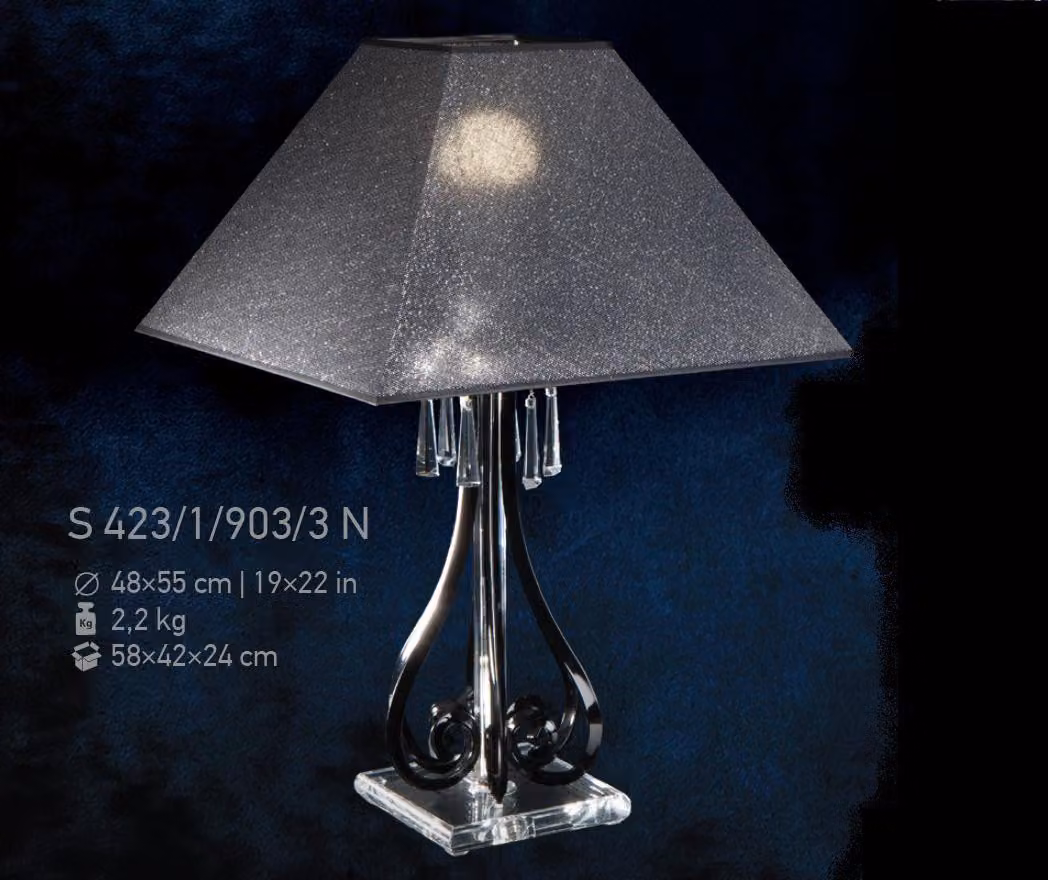 Leuchte Kristall Lampe Tischlampe Weiß Bohemia Steh Nachttisch Schreibtisch