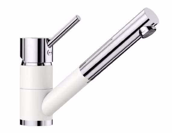 Blanco Antas S - Miscelatore per lavello con bocca estraibile, bianco/cromo 515350