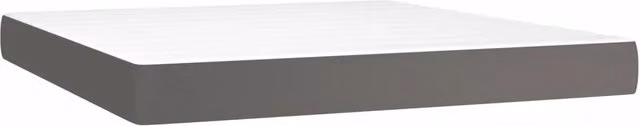 Materasso a Molle Insacchettate Rigidit¨¤ Media Grigio 160x200x20 cm in Similpelle
