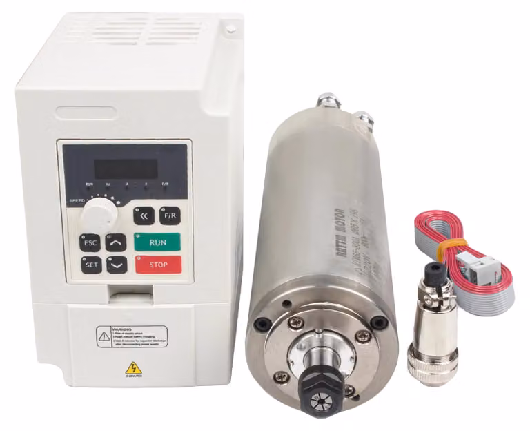Motore mandrino, raffreddato a liquido, di alta precisione, con inverter (VFD) da 2,2 kW