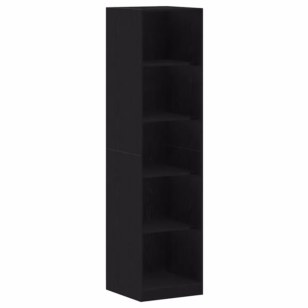 vidaXL Guardaroba Rovere Nero in MDF con ripiani interni L/P/H: 50 x 50 x 200 cm – 2