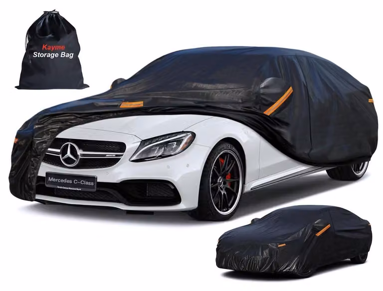 Copertura protettiva impermeabile e traspirante per Mercedes Classe C berlina (2007-2025), colore nero