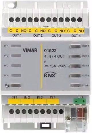 Vimar 01522 Dispositivo KNX con 4 ingressi e 4 uscite – 1