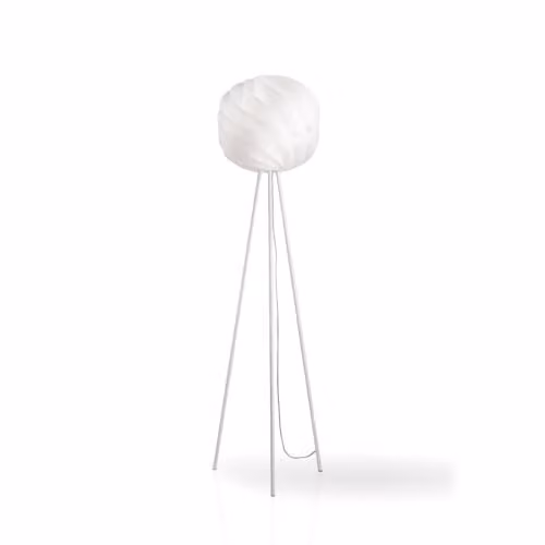Piantana Moderna 3 Piedi Polilux ® Bianco E Metallo 1 Luce E27