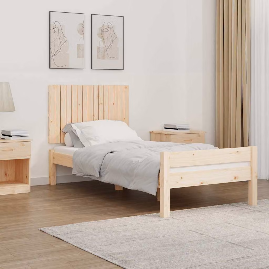 Testiera da parete vidaXL in legno massello di pino, L 95,5 x P 3 x H 60 cm