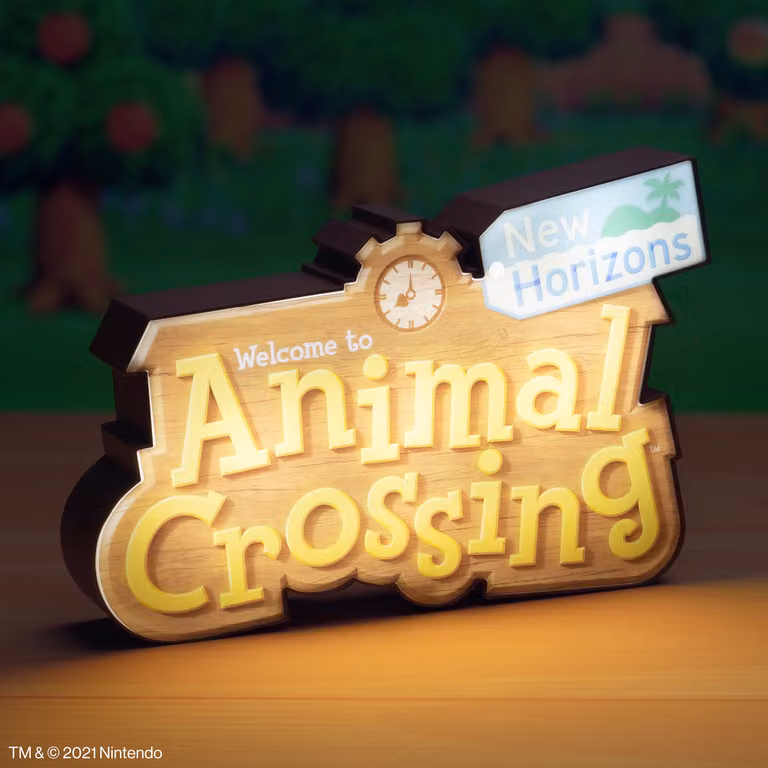Lampada decorativa con logo Animal Crossing
