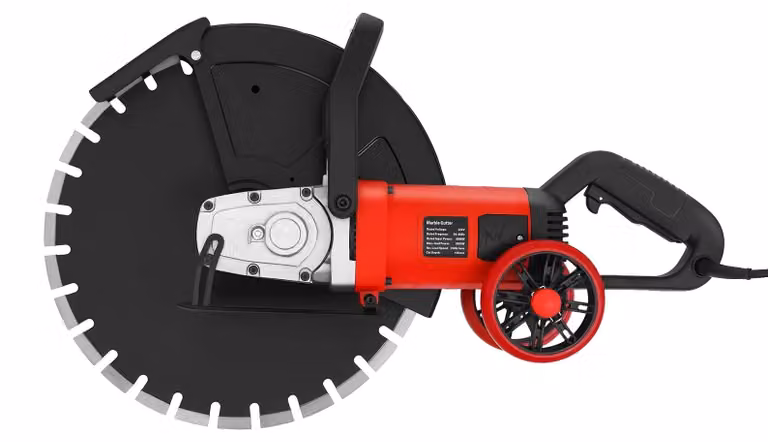 Troncatrice per calcestruzzo elettrica, 3000 giri/minuto, utensile da taglio per applicazioni pesanti, colore nero
