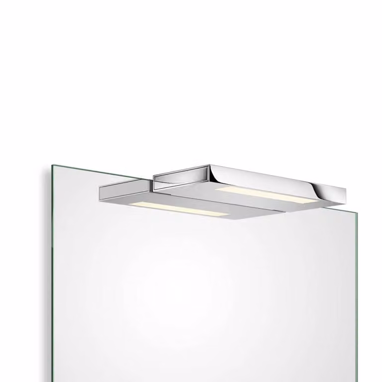 Decor Walther Applique da parete Slim 1-24 N, Cromo / Argento, Bagno, Alluminio, Moderno, Applique