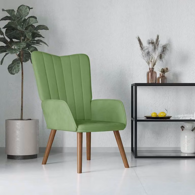 Maison Exclusive - Poltrona relax in velluto verde chiaro