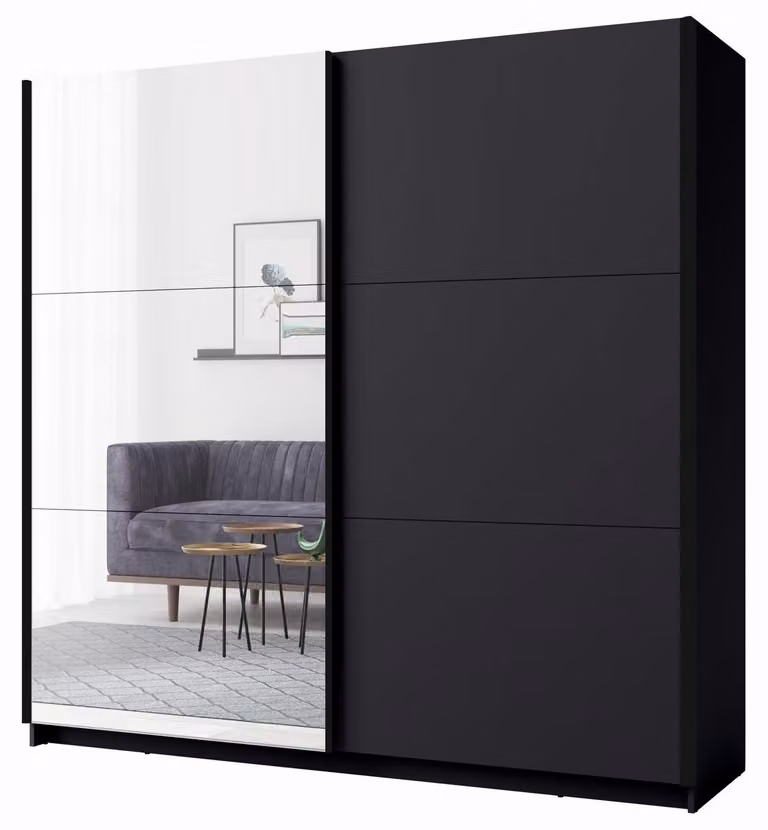 Armadio ad ante scorrevoli Arsen 11 Armadio 200x62x207cm design selezionabile, grafite