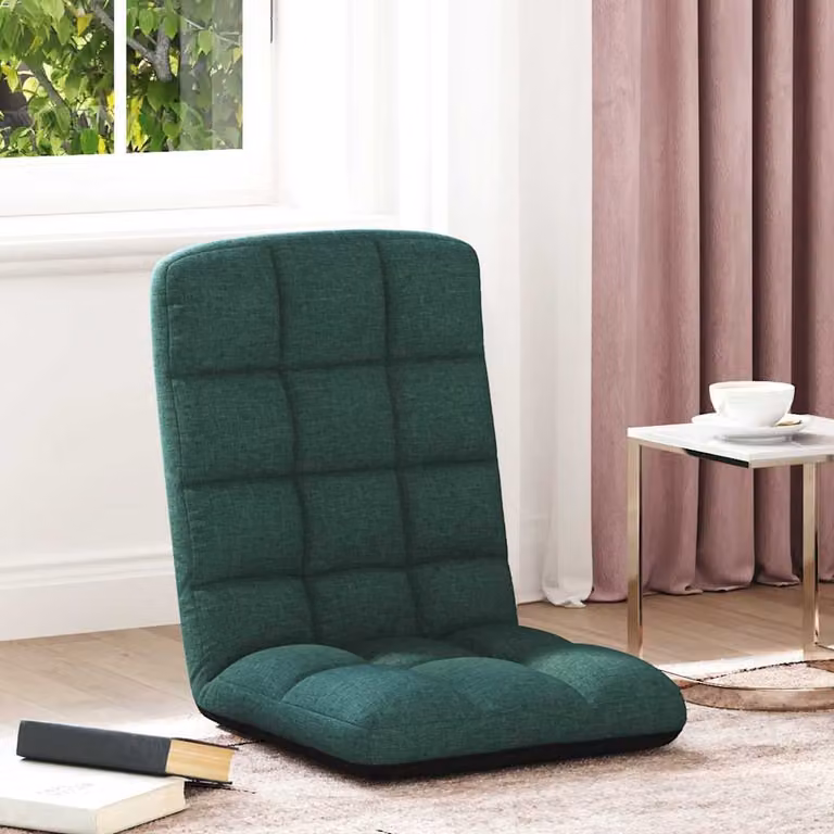 Sedia da terra pieghevole vidaXL in tessuto verde scuro L: 51 cm, P: 71 cm, H: 62 cm