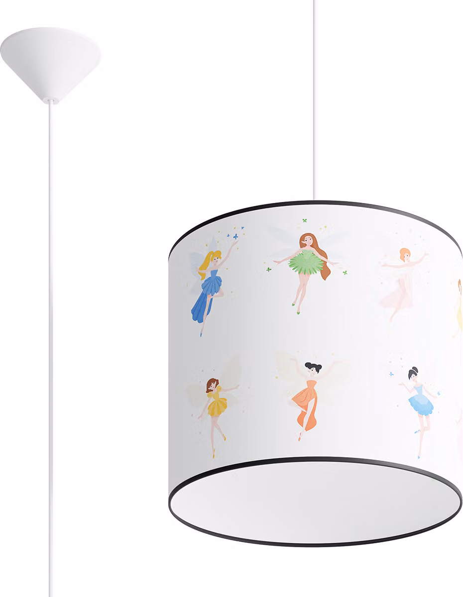 Lampada a sospensione ELFIKA multicolore 1xE27x15W in plastica, dimensioni: 95x30x30 cm, IP20, Pure Lume