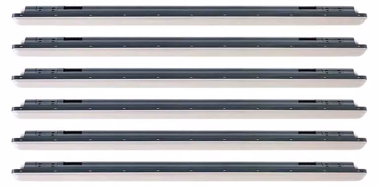 6x Luce di diffusione LED, 5760 lumen, 4000K, bianco freddo, L 150 cm