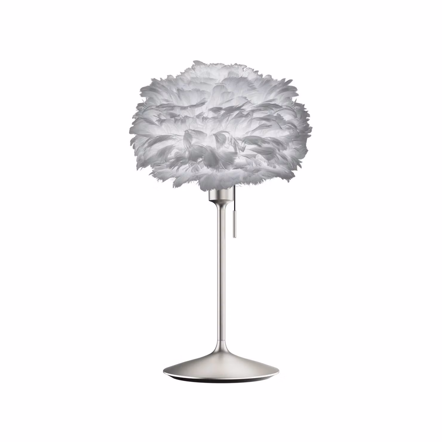 UMAGE Lampada da tavolo di design Eos mini, Alluminio / Grigio / Zincato, Soggiorno / Sala da pranzo, Metallo, Design, Lampada da tavolo