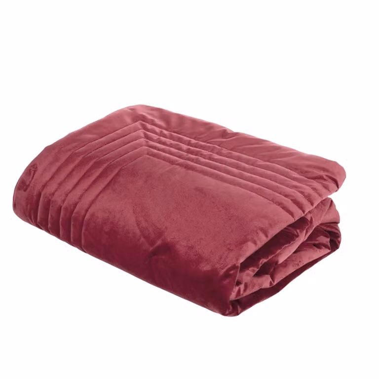 FASCINO Plaid in velluto - Colore: FASCINO - BORDEAUX