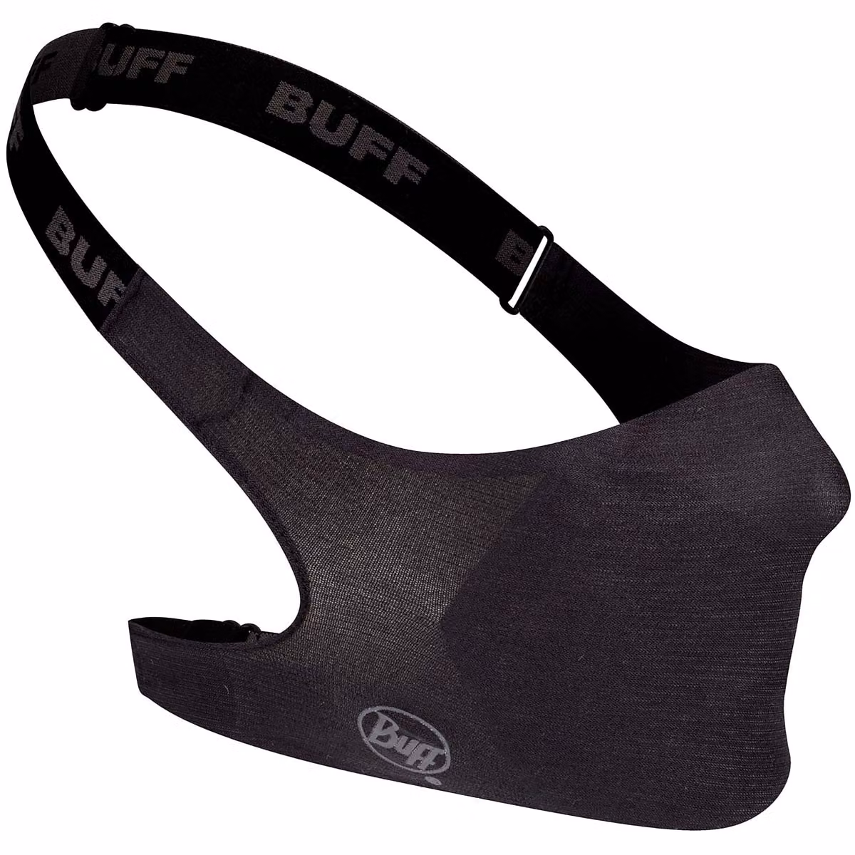Mascherina protettiva naso-bocca BUFF con filtro, colore nero solido