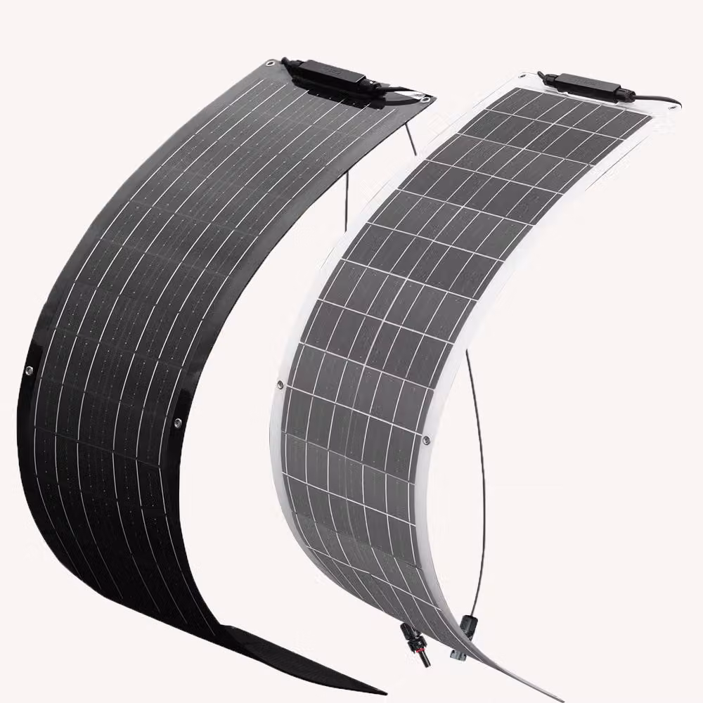 Pannello solare flessibile da 50W, 19.8V - Silicio monocristallino, 12V, caricabatterie, colore bianco