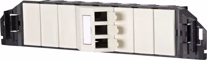 Metz Connect Subway Unità da incasso GB3 Keystone a 3 porte, non equipaggiata, bianco perla 130B20S60301-E
