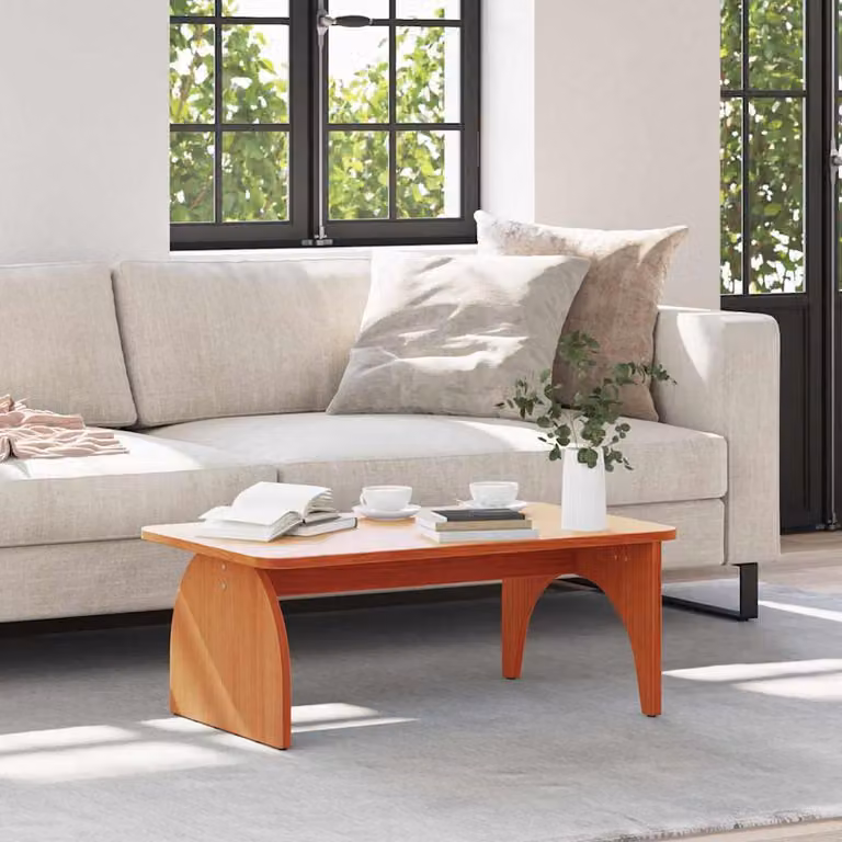 Maison Exclusive - Tavolino da salotto marrone cera 80 x 50 x 31 cm Legno massello di pino