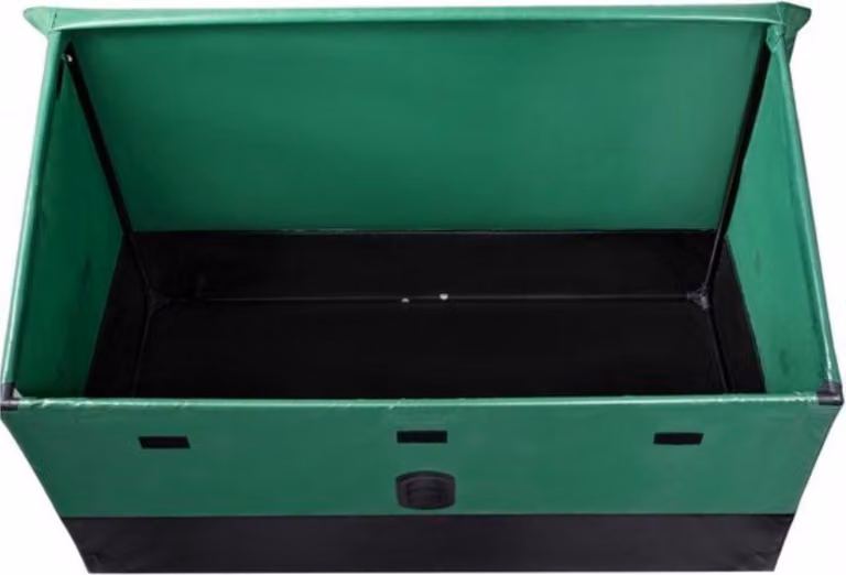 Cassetta portaoggetti con coperchio - 440L - Cassetta da giardino - Custodia per esterni - Cassetta per cuscini - Per giardino, terrazza e balcone - Impermeabile - 143x67,5x60,5cm