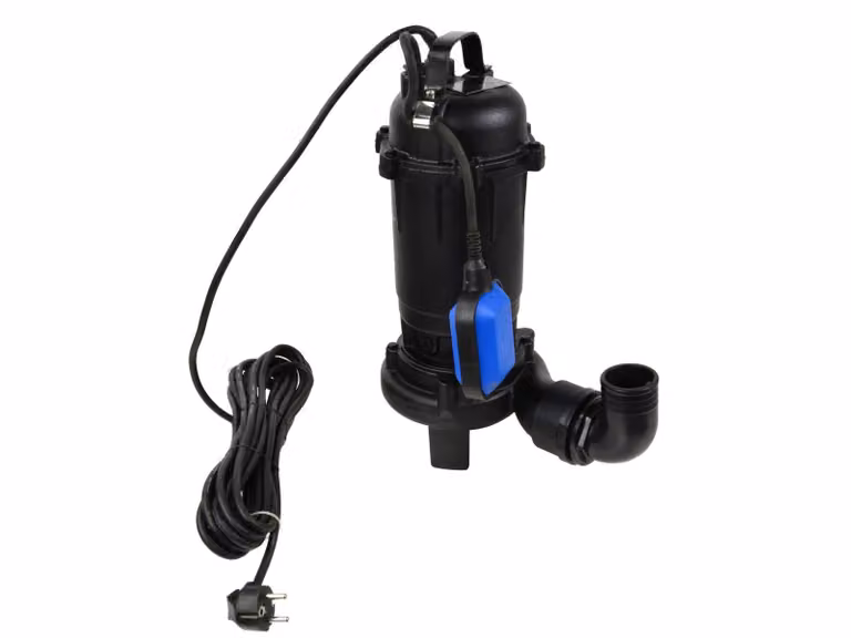 GEKO Pompa per fanghi per pozzi e fosse settiche con galleggiante e lama da taglio 750 W G81423