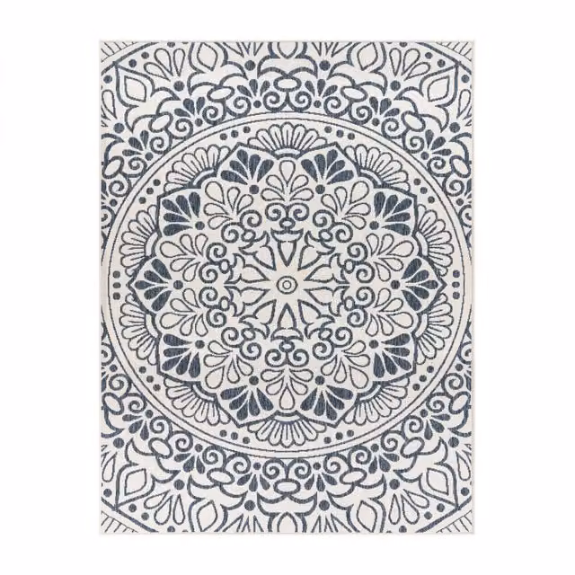 Tappeto Cocoon blu per interni ed esterni L: 200 cm, P: 80 cm