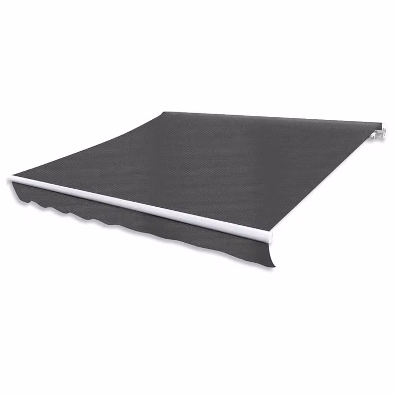 vidaXL Tenda da Sole Pieghevole Manuale in Alluminio e Poliestere, Larghezza: 300 cm, Colore Antracite