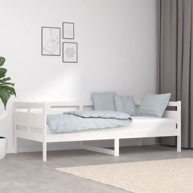 Dormeuse bianca in legno massello di pino vidaXL L: 190 cm, P: 90 cm, H: 66 cm