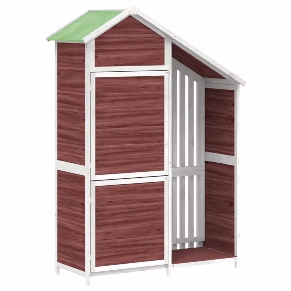 Mobile da giardino Gable Videx in legno bianco stile rustico L/P/H: 120 x 53,5 x 170 cm – 2