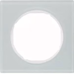 Hager 10112209 Schalter de Light Glas Bianco