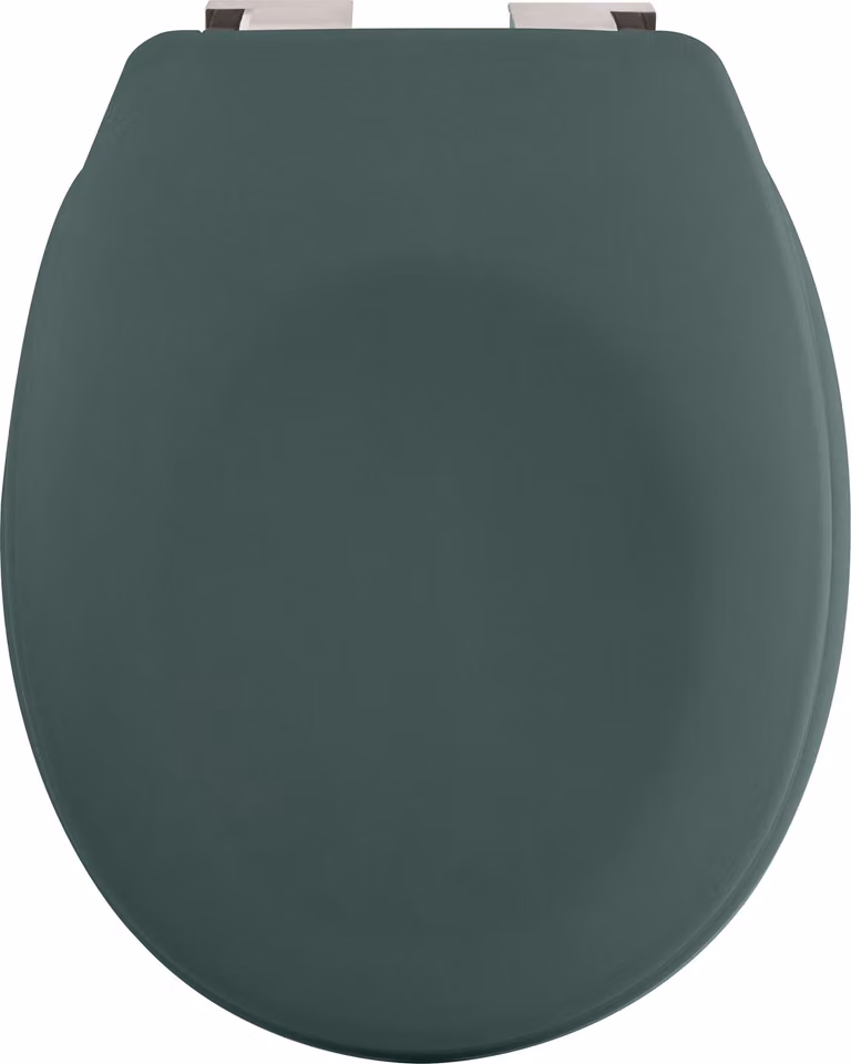 Sedile per WC Spirella Coperchio per WC Neela con meccanismo soft-close verde scuro opaco