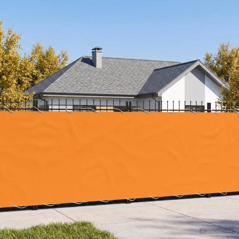 vidaXL Schermo di privacy per balcone arancione L: 600 cm, H: 180 cm