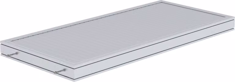 Piattaforma MUNK per passerella Alluminio nervato Lunghezza piattaforma 1860 mm
