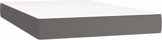 Materasso a Molle Insacchettate Rigidit¨¤ Media Grigio 120x200x20 cm in Similpelle