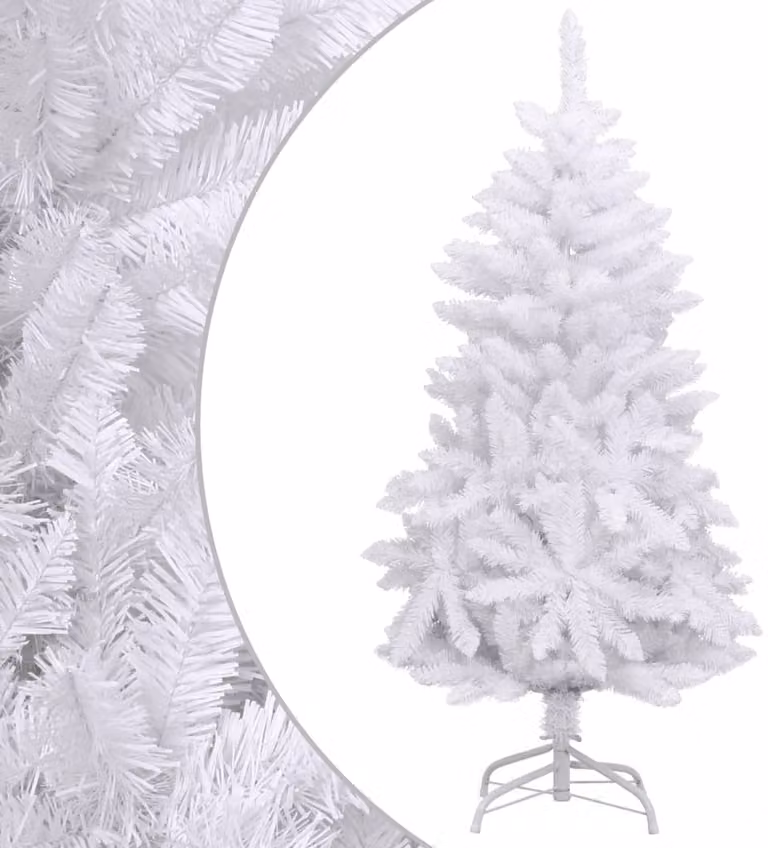 Maison Exclusive - Albero di Natale artificiale pieghevole con supporto, colore bianco, altezza 120 cm