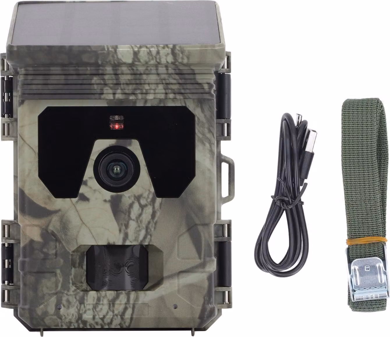 Solar Trail Camera 4K 50 MP Motion Activated Tracking - Game HD Night Vision IP65 Waterdose Registrazione in loop per la caccia