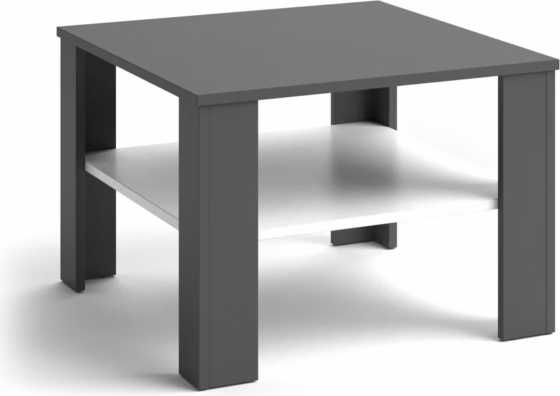 Tavolino da salotto Vicco Homer Bianco/antracite 60 x 60 cm, Model 26790