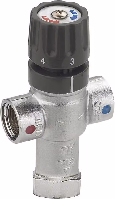 Miscelatore termostatico IDRAL in ottone color argento cromato 1/2"