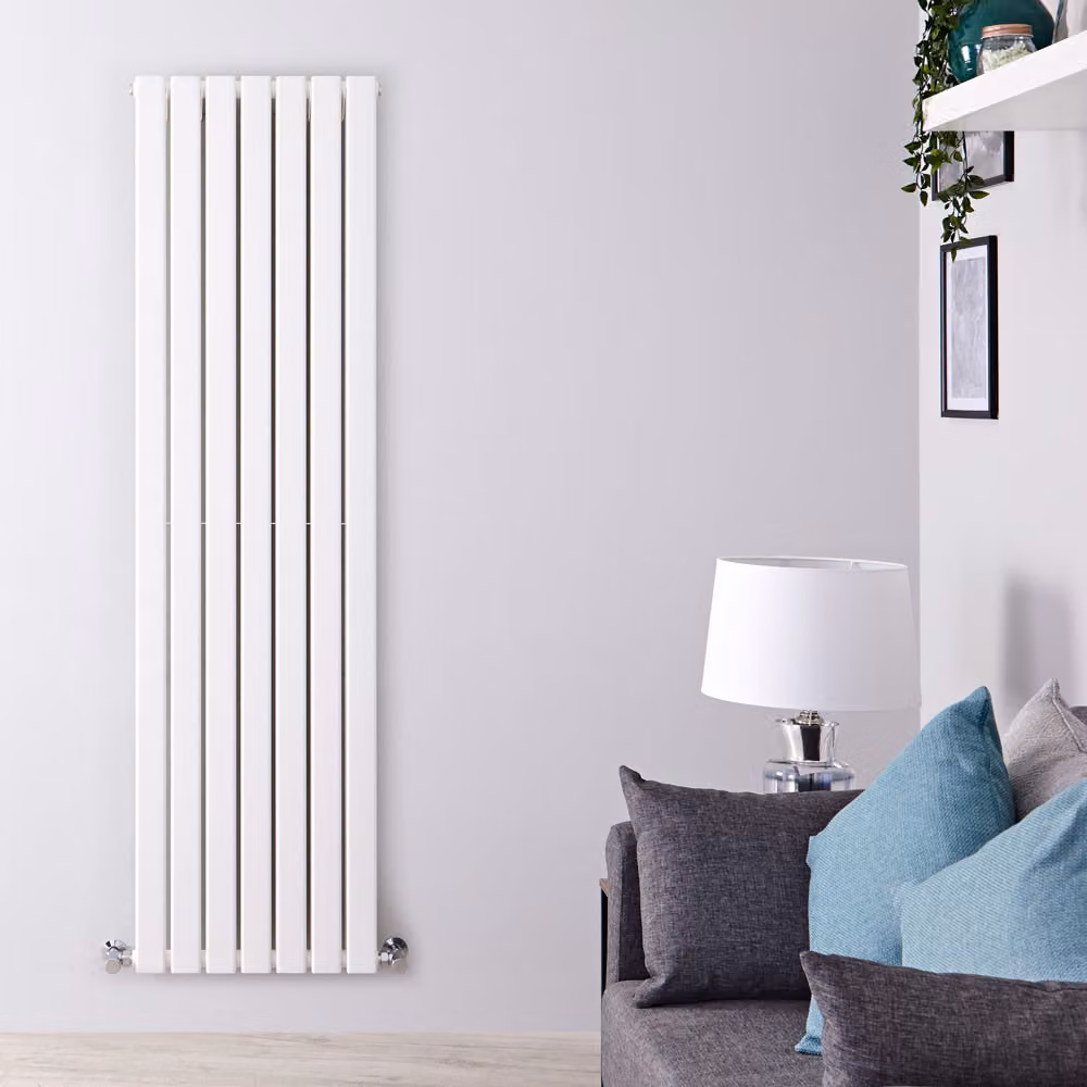 Radiatore Verticale Doppio Design Bianco 1600x490mm 1200W - Alta Resa - Stile Moderno - Delta