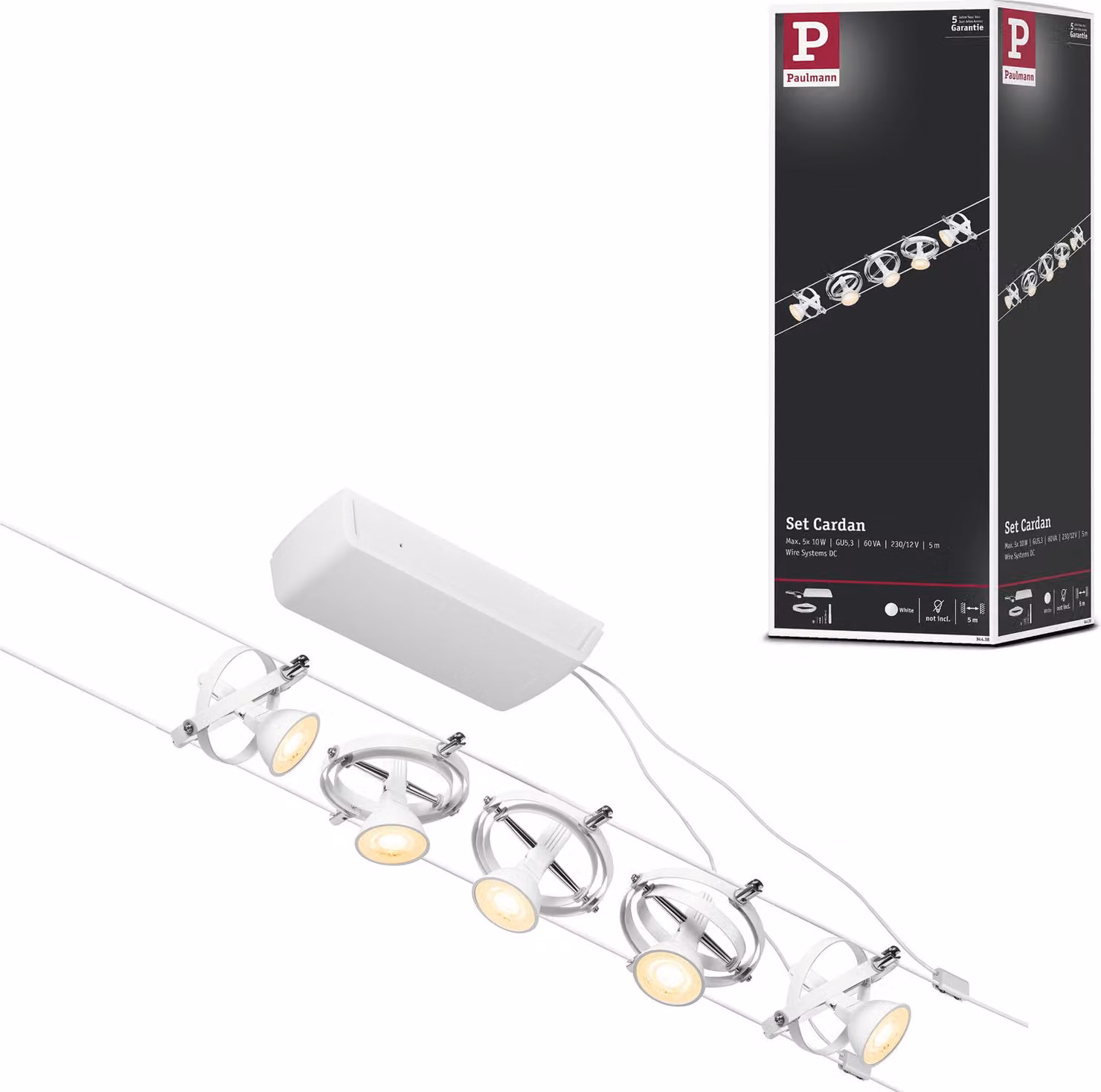 Sistema di cavi Paulmann CorDuo Set di base cardanico