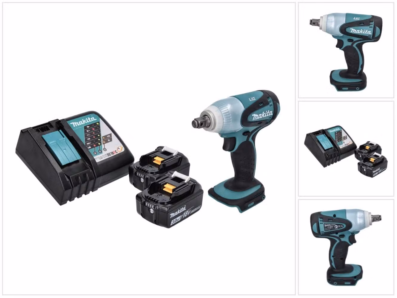 Avvitatore a impulsi a batteria Makita DTW 251 RF 18 V 230 Nm 1/2" + 2x batteria ricaricabile 3,0 Ah + caricatore