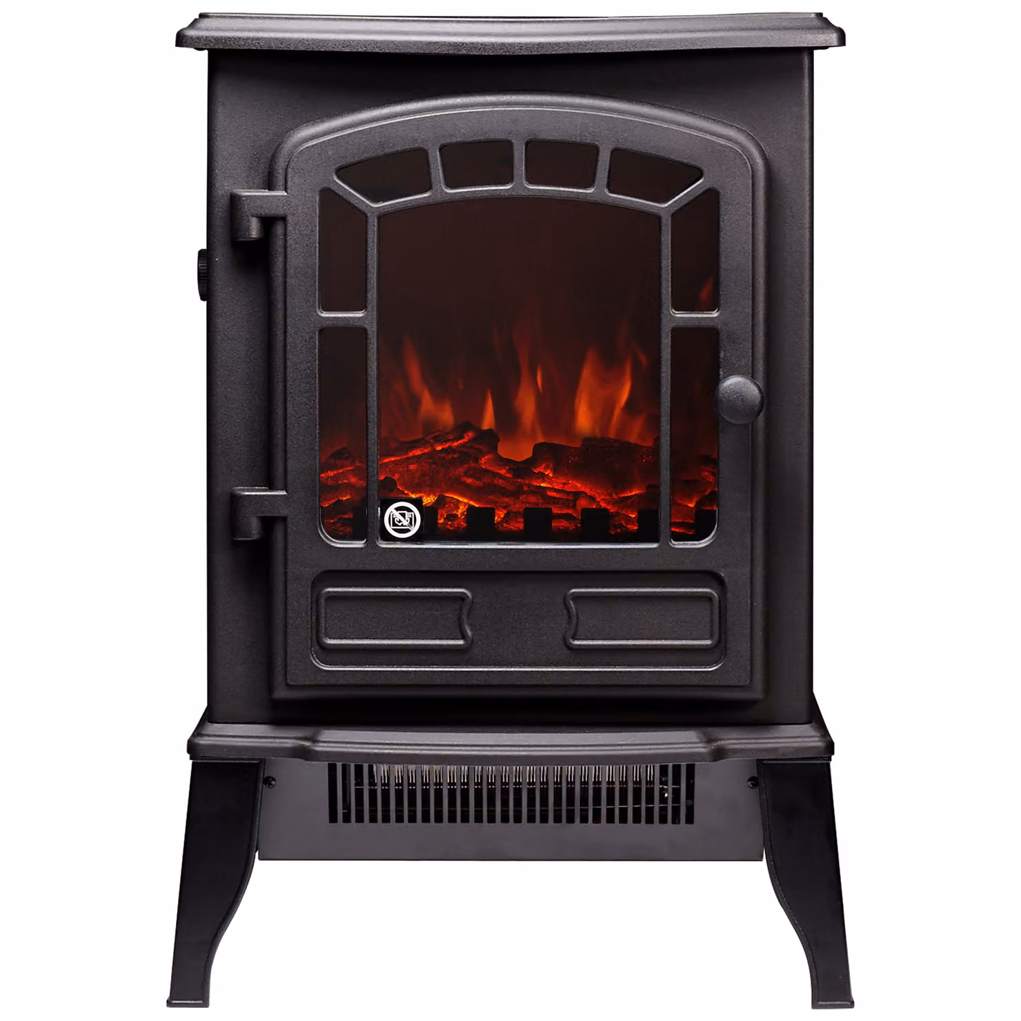 Fornello elettrico Sureflame Ripon in nero, dimensioni 56,5 cm x 38 cm x 24 cm, fiamma LED, potenza termica 0,9 kW - 1,8 kW