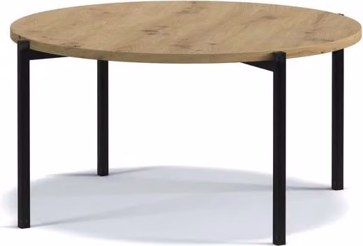 Tavolino da soggiorno rotondo VILEM 1 - rovere artisan